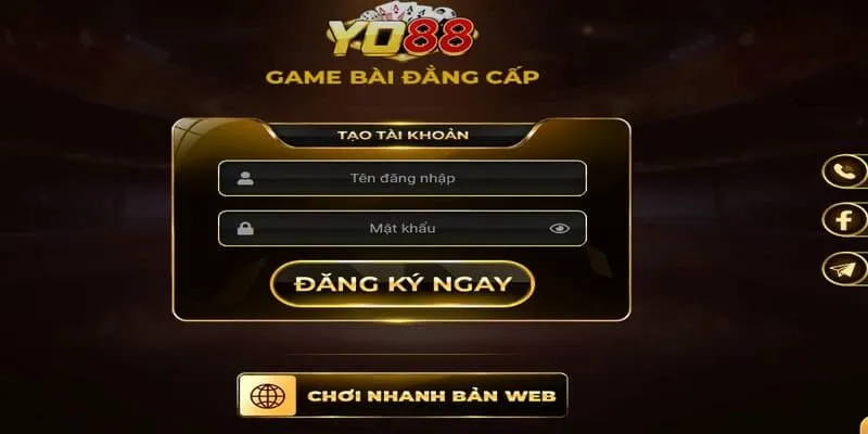 Cách đăng nhập cổng game Yo88 trên trình duyệt web