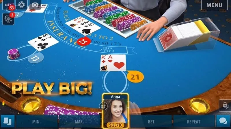 Diễn biến cách chơi một ván Blackjack là gì?